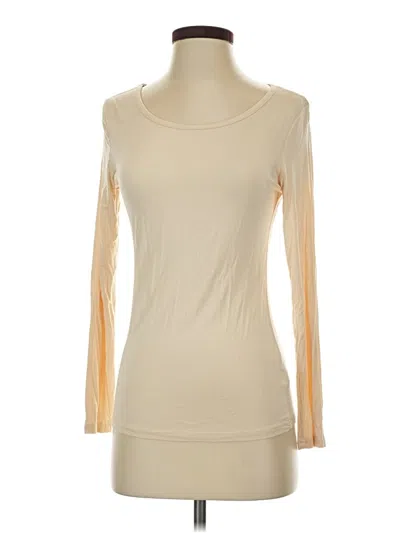 Pre-owned Fashion Long Sleeve Top Tan Turtleneck Tops