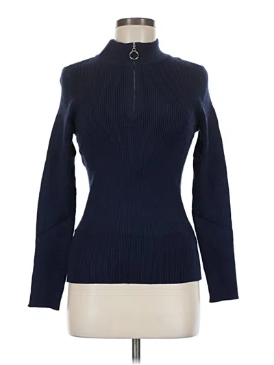Fashion Long Sleeve Turtleneck In Blue
