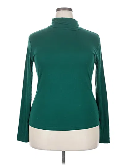 Pre-owned Fashion Long Sleeve Turtleneck In Green