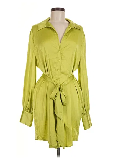 Pre-owned Fashion Nova 3/4 Sleeve Blouse In Green