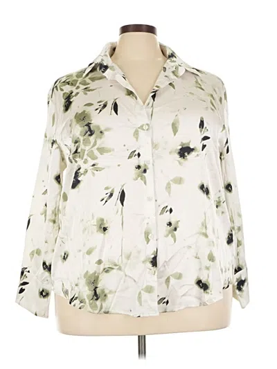 Pre-owned Fashion Nova 3/4 Sleeve Blouse In Ivory