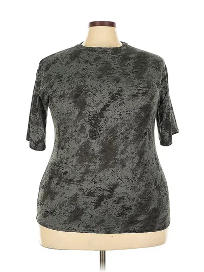 Pre-owned Fashion Nova 3/4 Sleeve T-shirt In Gray