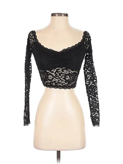 Pre-owned Fashion Nova 3/4 Sleeve T-shirt In Black