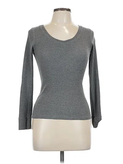 Pre-owned Fashion Nova 3/4 Sleeve T-shirt In Gray