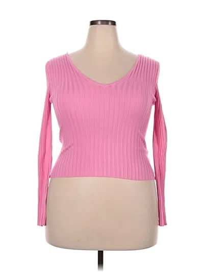 Fashion Nova 3/4 Sleeve T-shirt In Pink