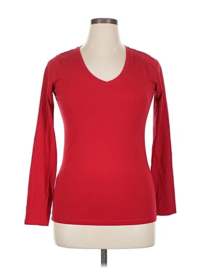 Pre-owned Fashion Nova 3/4 Sleeve T-shirt In Red