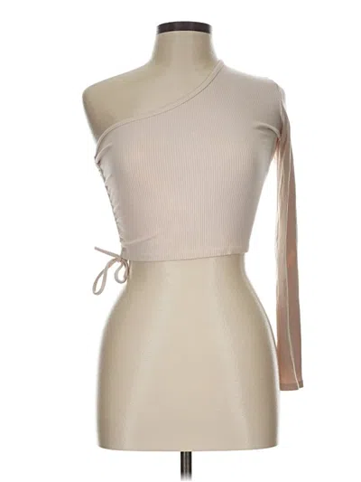 Pre-owned Fashion Nova 3/4 Sleeve T-shirt In Tan