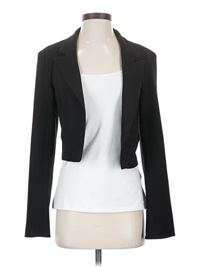 Pre-owned Fashion Nova Blazer Jacket In Black