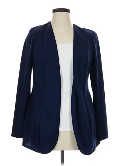 Pre-owned Fashion Nova Blazer Jacket In Blue