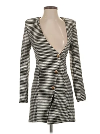 Pre-owned Fashion Nova Blazer Jacket In Ivory