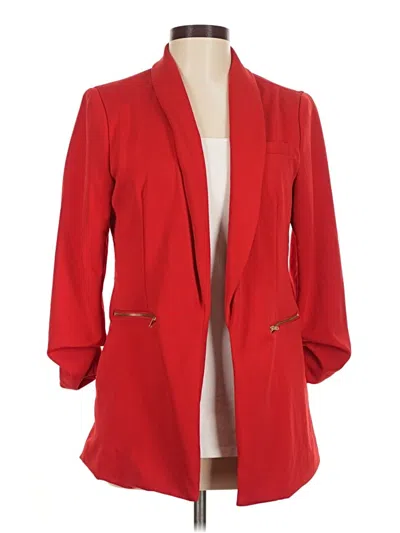 Pre-owned Fashion Nova Blazer Jacket In Red