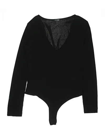 Pre-owned Fashion Nova Bodysuit In Black