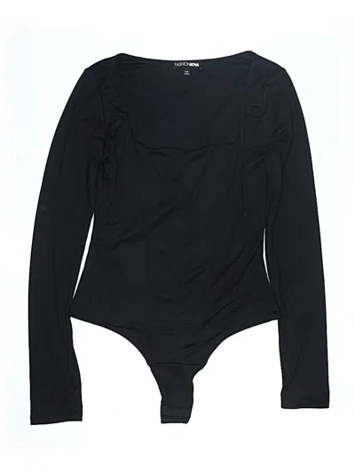 Pre-owned Fashion Nova Bodysuit In Black