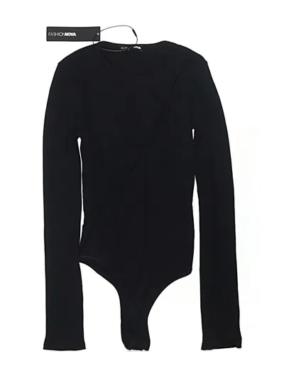 Fashion Nova Bodysuit In Black