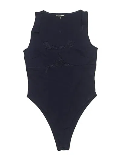 Pre-owned Fashion Nova Bodysuit In Blue