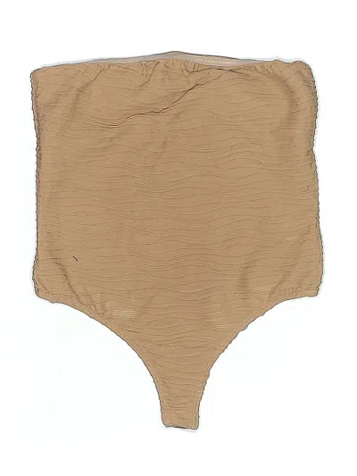 Pre-owned Fashion Nova Bodysuit In Brown