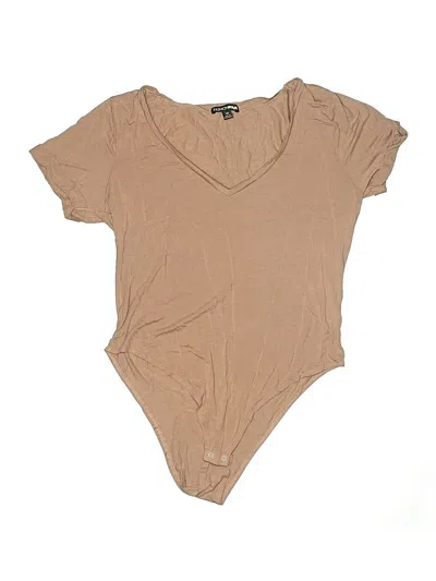 Pre-owned Fashion Nova Bodysuit In Brown