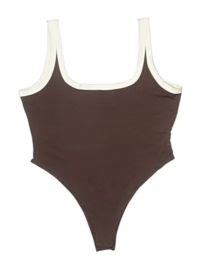Fashion Nova Bodysuit In Brown