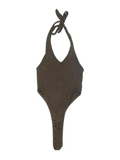 Fashion Nova Bodysuit In Brown