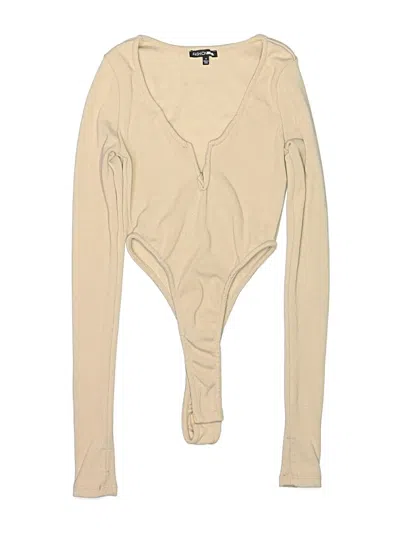 Pre-owned Fashion Nova Bodysuit In Brown