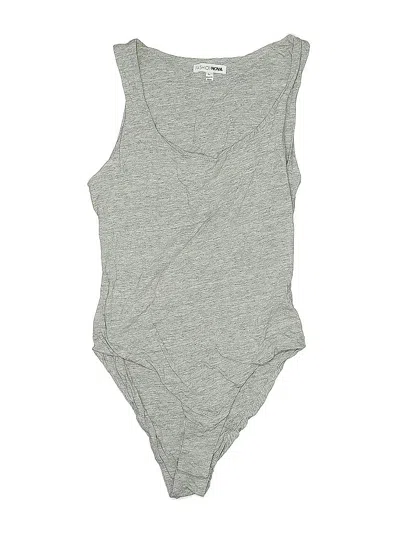 Pre-owned Fashion Nova Bodysuit In Gray