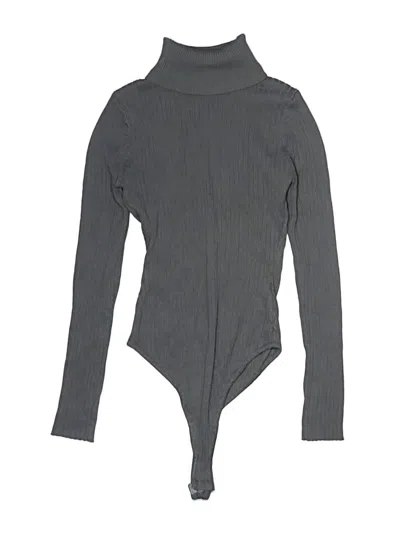 Pre-owned Fashion Nova Bodysuit In Gray