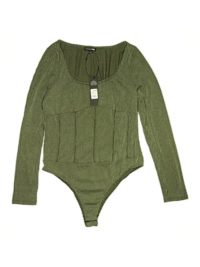 Fashion Nova Bodysuit In Green