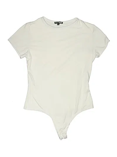 Pre-owned Fashion Nova Bodysuit In Ivory
