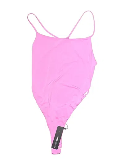 Pre-owned Fashion Nova Bodysuit In Pink