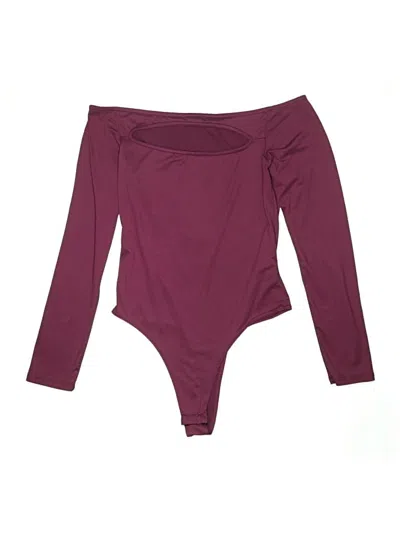 Pre-owned Fashion Nova Bodysuit In Purple