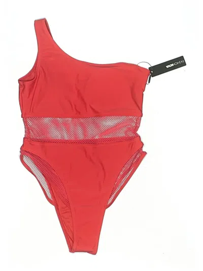 Pre-owned Fashion Nova Bodysuit In Red