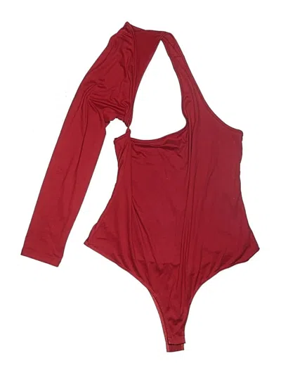 Pre-owned Fashion Nova Bodysuit In Red