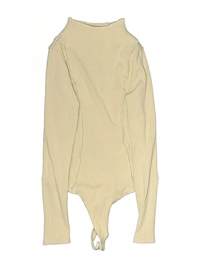 Pre-owned Fashion Nova Bodysuit In Tan