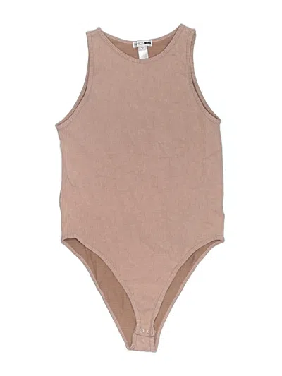 Pre-owned Fashion Nova Bodysuit In Tan