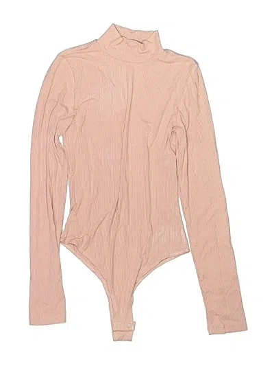 Pre-owned Fashion Nova Bodysuit In Tan