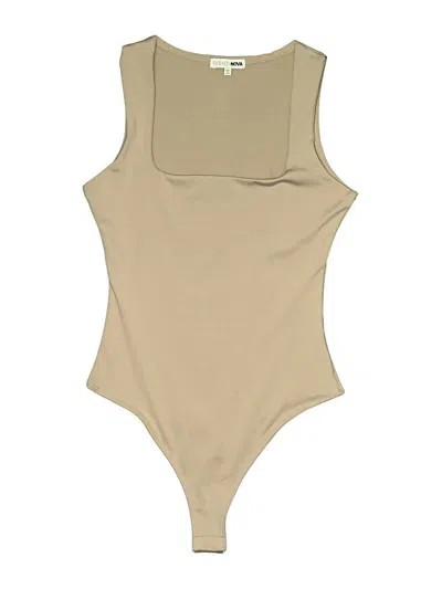 Pre-owned Fashion Nova Bodysuit In Tan