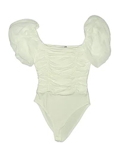 Pre-owned Fashion Nova Bodysuit In White