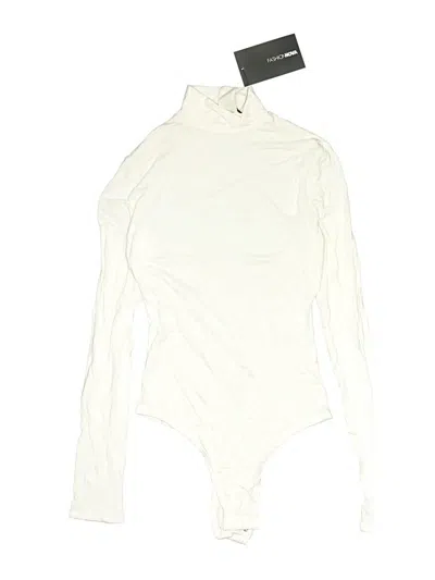 Pre-owned Fashion Nova Bodysuit In White