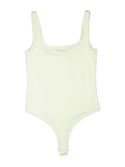 Pre-owned Fashion Nova Bodysuit In White