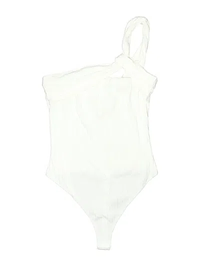 Pre-owned Fashion Nova Bodysuit In White