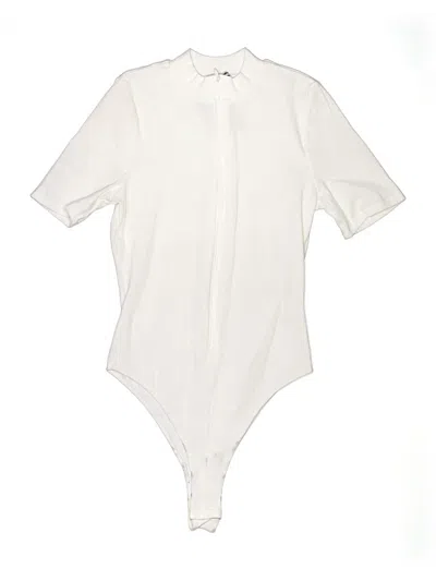 Fashion Nova Bodysuit In White