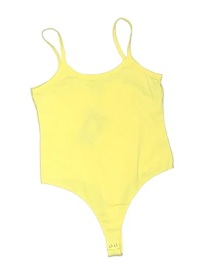Fashion Nova Bodysuit In Yellow