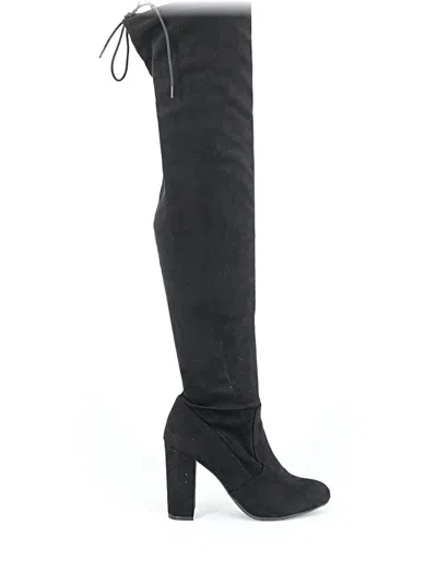 Pre-owned Fashion Nova Boots In Black