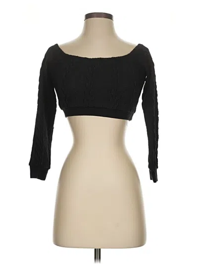 Pre-owned Fashion Nova Cardigan Sweater In Black