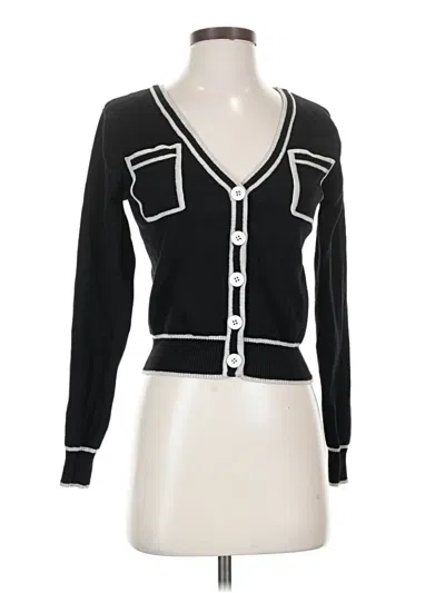 Pre-owned Fashion Nova Cardigan Sweater In Black