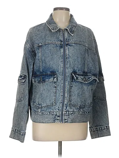 Pre-owned Fashion Nova Cardigan Sweater In Blue