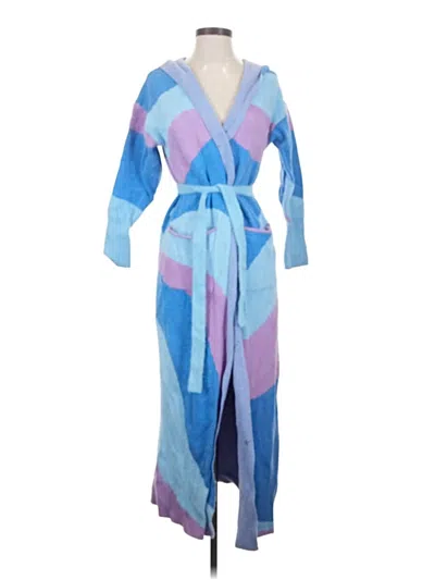 Pre-owned Fashion Nova Cardigan Sweater In Blue