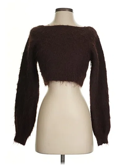Pre-owned Fashion Nova Cardigan Sweater In Brown