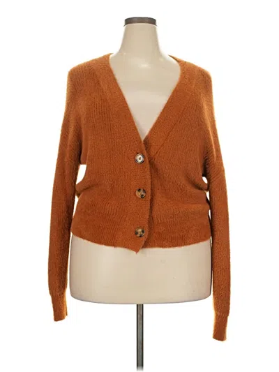 Pre-owned Fashion Nova Cardigan Sweater In Brown