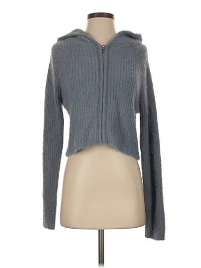 Pre-owned Fashion Nova Cardigan Sweater In Gray